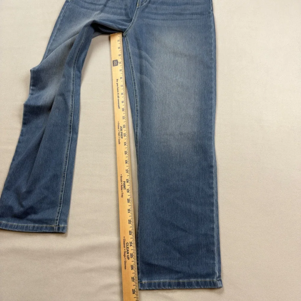 HALARA Women's Straight Leg Jeans in Medium Blue - Picture 5 of 10